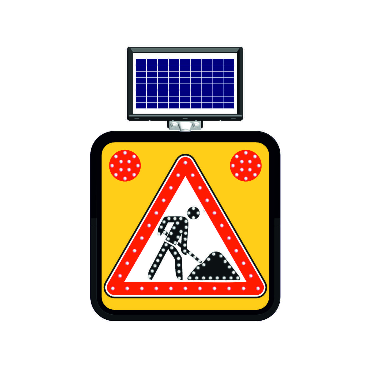 Solar LED'li Yol Bakım ve Uyarı Levhaları